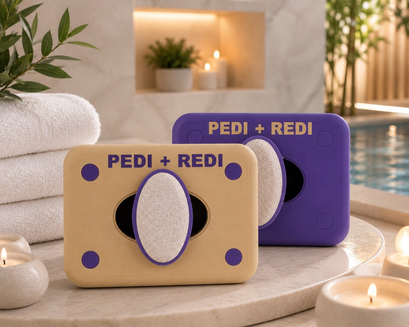 Pedi-Redi Shower Foot Exfoliator (2-Pack)